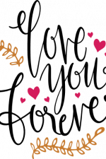 love you forever, valentine's day free svg file