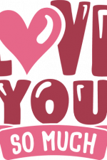 love you so much, heart, valentine's day free svg file