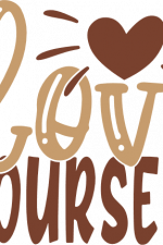 love yourself, heart,
motivational, self love free svg file