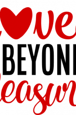 loved beyond measure,  heart, valentine's day free svg file