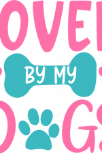 loved by my dogs, paws, bone, pet lover free svg file