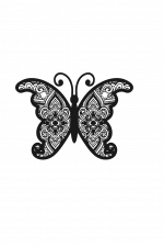 Mandala Butterfly, Decorative Free Svg File