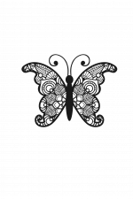 Mandala Butterfly, Decorative Free Svg File