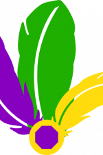 mardi gras feathers, carnival free svg file clipart image