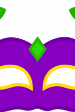 mardi gras mask with feathers, carnival free svg file