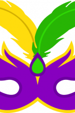 mardi gras mask with feathers, carnival free svg file