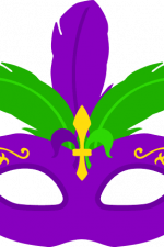 mardi gras mask with feathers, carnival free svg file