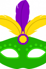 mardi gras mask with feathers, carnival free svg file