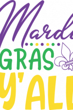 mardi gras y'all, fat tuesday, fleur, carnival free svg file