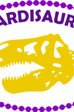mardisaurus, dinosaur skull, mardi gras free svg file