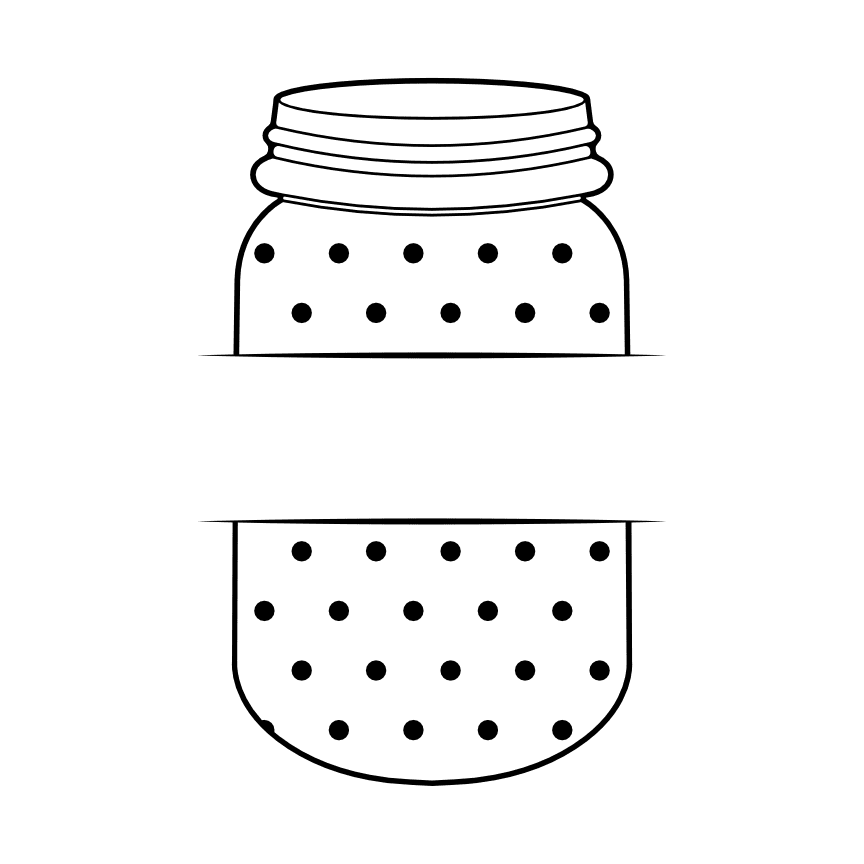 mason-jar-split-text-frame-decoration-free-svg-file-SvgHeart.Com