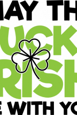 may the luck of the irish be with you, st patrick's day free svg file