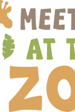 meet me at the zoo, giraffe, funny animal free svg file