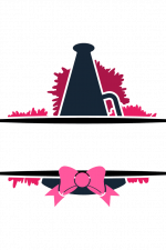 Megaphone Split Text Frame, Cheerleading Free Svg File