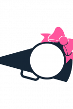 Megaphone With Bow, Monogram, Cheerleader Free Svg File