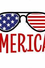 Merica Flag Sunglasses, 4th Of July Free Svg File