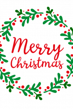 Merry Christmas, Holiday Free Svg File