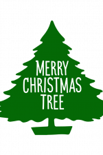 Merry Christmas Tree, Holiday Free Svg File
