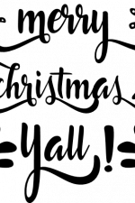merry christmas yall, sign, holiday free svg file