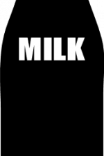 milk bottle silhouette free svg file clipart image