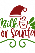 Milk For Santa, Funny Christmas Free Svg File