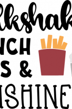 milkshakes french fries and sunshine, summer free svg file