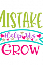 Mistakes Help Us Grow, Motivational Free Svg File