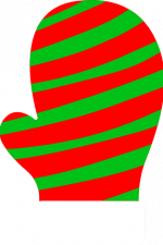 mittens slant stripes glove, christmas, winter free svg file