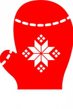 mittens star gloves, christmas, winter free svg file