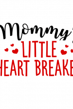 Mommy's Little Heart Breaker, Baby Onesie Free Svg File
