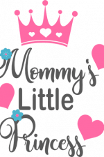 mommy's little princess, crown, baby girl free svg file