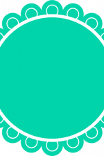 monogram circle frame, decorative free svg file