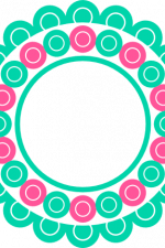 monogram circle frame, decorative free svg file