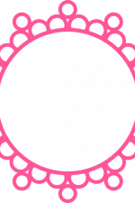 monogram circle frame, decorative free svg file
