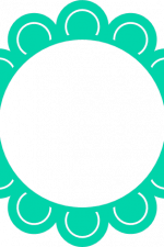 monogram circle frame, decorative free svg file