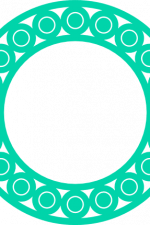 monogram circle frame, decorative free svg file