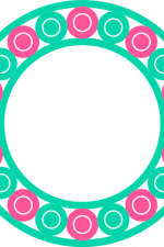 monogram circle frame, decorative free svg file
