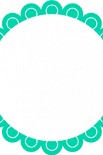 monogram circle frame, decorative free svg file