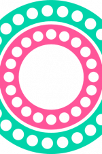 monogram circle frame, decorative free svg file
