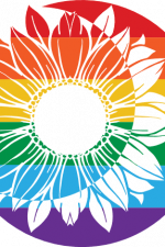 moon and sunflower, lgbt pride, decorative art free svg file