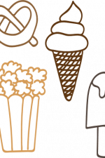 movie foods bundle, icecream, pop corn free svg file