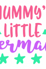 Mummy's Little Mermaid, Baby Shirt, Onesie Free Svg File