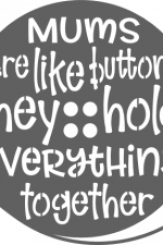 mums are like buttons they hold everything together, mother's day free svg file