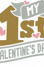my 1st valentine's day, baby, first free svg file