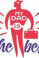 my dad is the best, father's day free svg file image