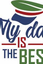 my dad is the best, father's day free svg file