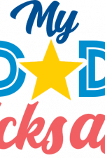 my dad kicks ass, funny father's day free svg file