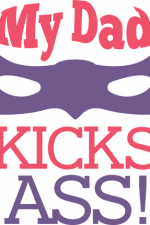 my dad kicks ass, super hero mask, funny father's day free svg file