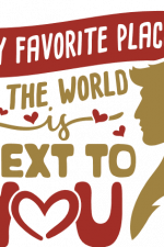 my favorite place in the world is next to you, romantic,  couple free svg file