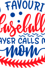 my favourite baseball player calls me mom, mom and baby free svg file